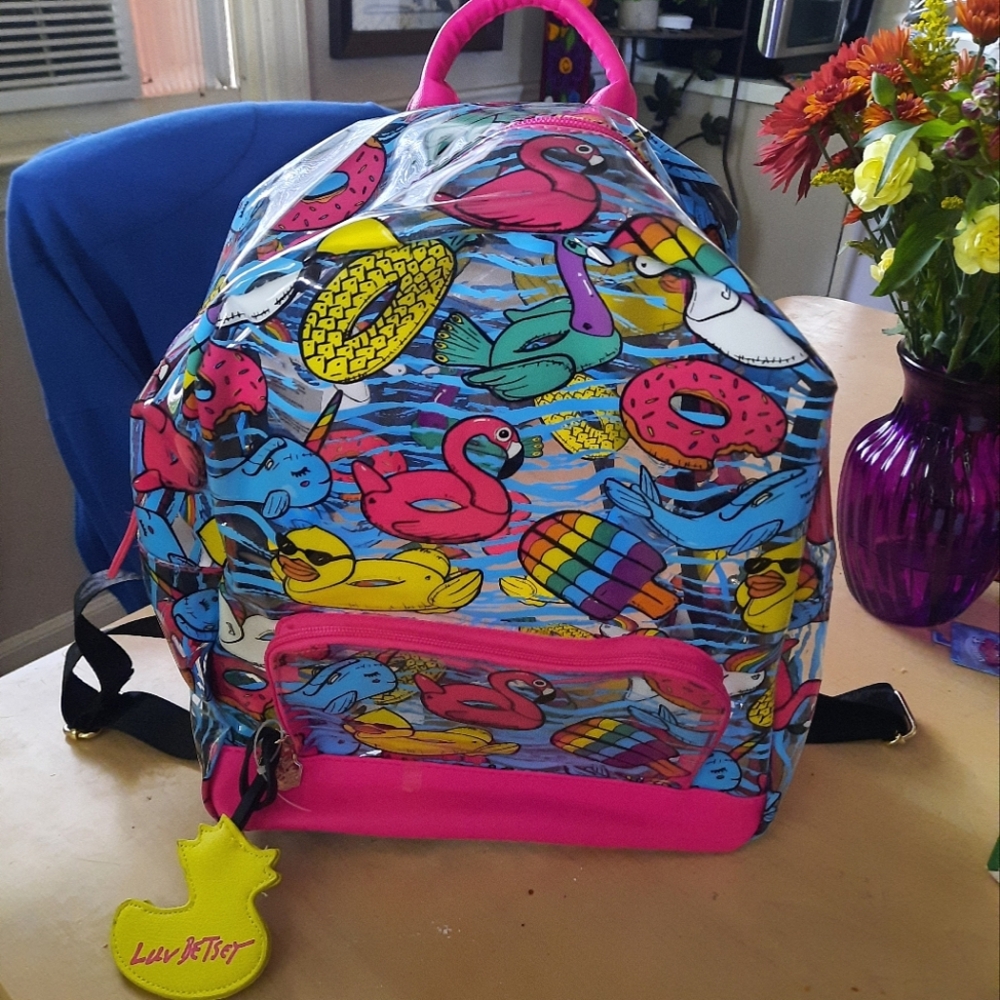 Betsey Johnson Pool Floats Backpack